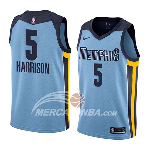 Maglia NBA Memphis Grizzlies Andrew Harrison Statement 2018 Blu